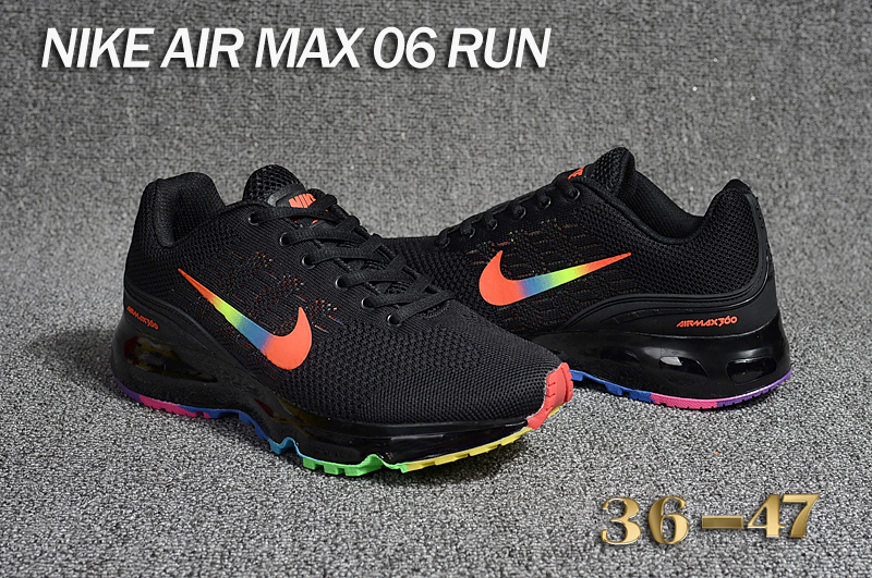 Nike Air Max 06 Run Black Red Colorful Shoes